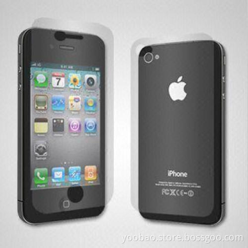 Screen Protector, Made of Japanese PET Material, Suitable for Apple's iPhone 4